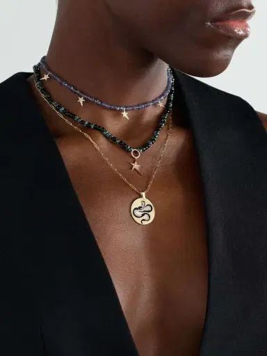 Diane Kordas Snake 18-karat Gold, Diamond, Tsavorite And Enamel Necklace | Thumbnail 5 Diane Kordas Snake 18-karat Gold, Diamond, Tsavorite And Enamel Necklace | Thumbnail 5