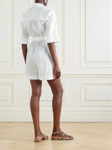Max Mara Canard Cotton-blend Playsuit | Thumbnail 3