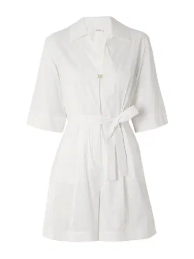 Max Mara Canard Cotton-blend Playsuit | Thumbnail 1