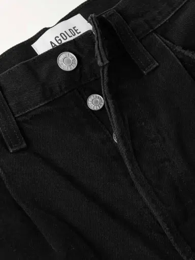 AGOLDE Rhoda Pleated Organic Denim Shorts | Thumbnail 4