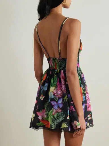 Charo Ruiz Issya Printed Cotton-blend Mini Dress | Thumbnail 3