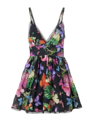 Charo Ruiz Issya Printed Cotton-blend Mini Dress | Thumbnail 1