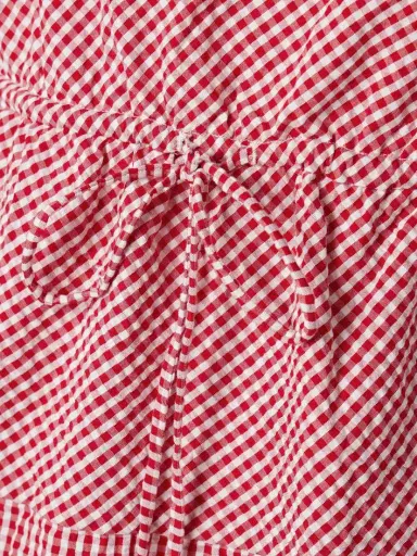 Rosie Assoulin Off-the-shoulder Gingham Cotton-seersucker Midi Dress | Thumbnail 4