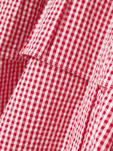 Rosie Assoulin Boogie Woogie Bugle Boy Gingham Cotton-seersucker Maxi Shirt Dress | Thumbnail 4