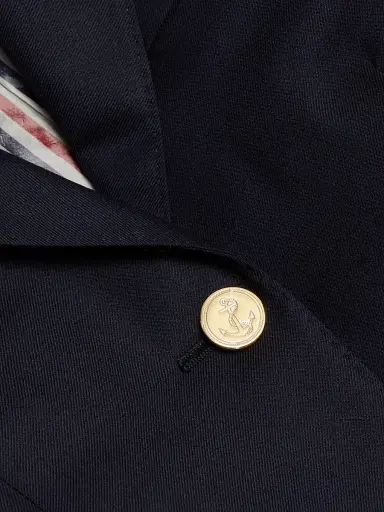 Thom Browne Women's High Armhole Wool Sport Coat - Navy - Size 8 | Thumbnail 6