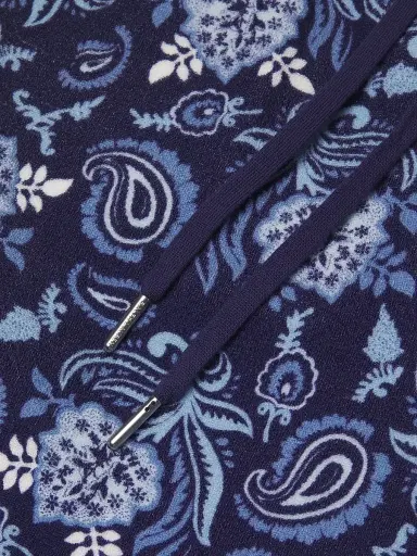 Ralph Lauren Purple Label Men's 5.5''Paisley-Print Terry Shorts - Maiori Choppa Border Print | Thumbnail 6