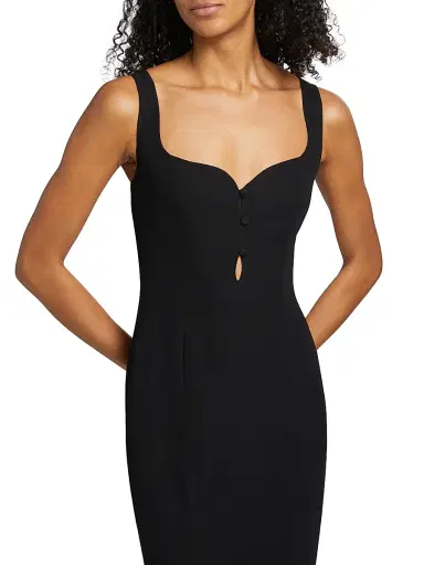 Reformation Women's Laine Cocktail Dress - Black | Thumbnail 6