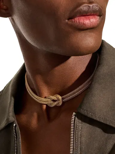 John Hardy Love Knot 14K Yellow Gold Double-Chain Necklace - Yellow Gold | Thumbnail 2