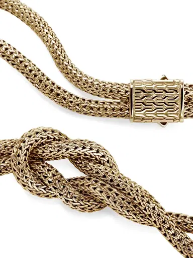 John Hardy Love Knot 14K Yellow Gold Double-Chain Necklace - Yellow Gold | Thumbnail 5