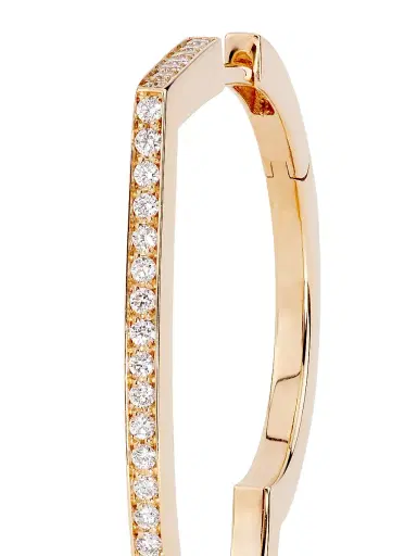 Repossi Women's Antifer 18K Rose Gold & 0.13 TCW Diamond Heart Hoop Earring - Rose Gold | Thumbnail 4 Repossi Women's Antifer 18K Rose Gold & 0.13 TCW Diamond Heart Hoop Earring - Rose Gold | Thumbnail 4