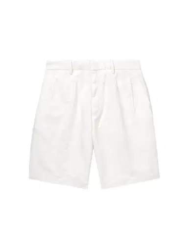 Zegna Straight-Leg Pleated Cotton and Linen-Blend Twill Shorts - Men | Thumbnail 1