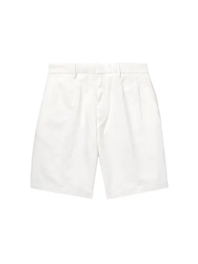 Zegna Straight-Leg Pleated Cotton and Linen-Blend Twill Shorts - Men