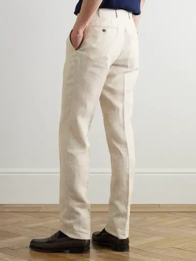 Canali Slim-Fit Straight-Leg Linen Suit Trousers - Men | Thumbnail 5 Canali Slim-Fit Straight-Leg Linen Suit Trousers - Men | Thumbnail 5