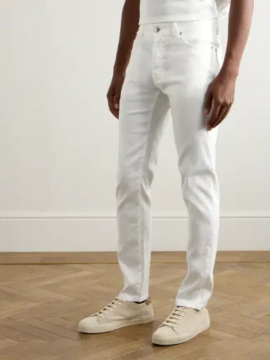 Zegna Roccia Slim-Fit Straight-Leg Garment-Dyed Linen-Blend Trousers - Men | Thumbnail 3