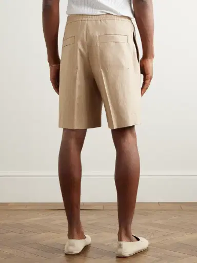 Zegna Straight-Leg Linen Shorts - Men | Thumbnail 4 Zegna Straight-Leg Linen Shorts - Men | Thumbnail 4