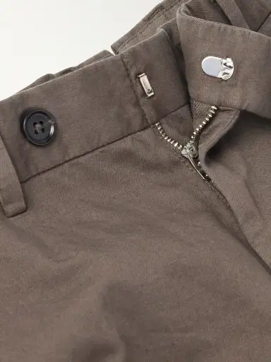 Zegna Slim-Fit Tapered Cotton and Linen-Blend Twill Trousers - Men | Thumbnail 6 Zegna Slim-Fit Tapered Cotton and Linen-Blend Twill Trousers - Men | Thumbnail 6