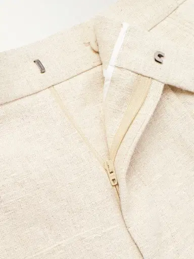Zegna Straight-Leg Pleated Linen, Silk and Hemp-Blend Trousers - Men | Thumbnail 6
