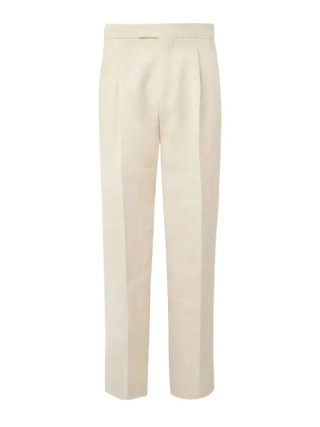 Straight-Leg Pleated Linen, Silk and Hemp-Blend Trousers - Men