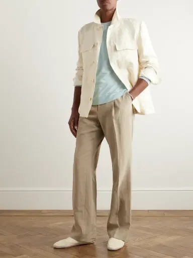Zegna Mulberry Silk, Cashmere and Linen-Blend Sweater - Men | Thumbnail 2 Zegna Mulberry Silk, Cashmere and Linen-Blend Sweater - Men | Thumbnail 2