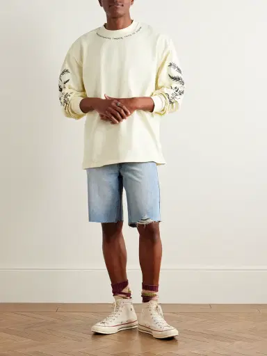 MANAAKI Tama Slim-Fit Straight-Leg Distressed Denim Shorts - Men | Thumbnail 2 MANAAKI Tama Slim-Fit Straight-Leg Distressed Denim Shorts - Men | Thumbnail 2