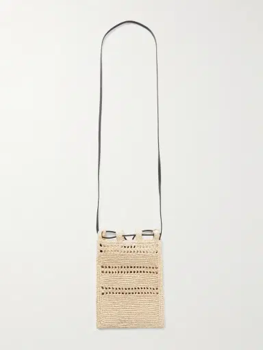 Loewe + Paula's Ibiza Leather-trimmed Embroidered Raffia Shoulder Bag | Thumbnail 8 Loewe + Paula's Ibiza Leather-trimmed Embroidered Raffia Shoulder Bag | Thumbnail 8