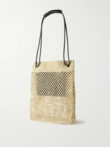 Loewe Paula's Ibiza Leather-Trimmed Raffia Tote Bag - Men | Thumbnail 3 Loewe Paula's Ibiza Leather-Trimmed Raffia Tote Bag - Men | Thumbnail 3