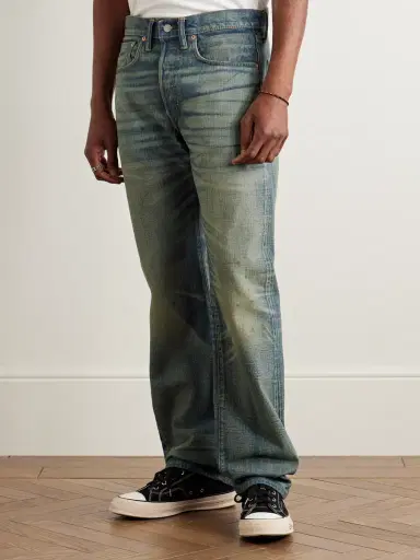 RRL Straight-Leg Distressed Jeans - Men | Thumbnail 3 RRL Straight-Leg Distressed Jeans - Men | Thumbnail 3