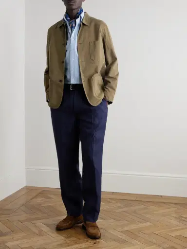 Drake's Button-Down Collar Cotton Oxford Shirt - Men | Thumbnail 2