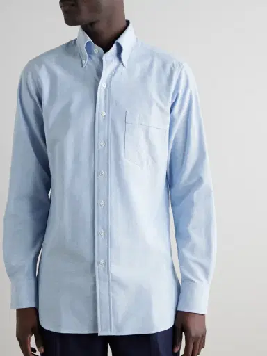 Drake's Button-Down Collar Cotton Oxford Shirt - Men | Thumbnail 3