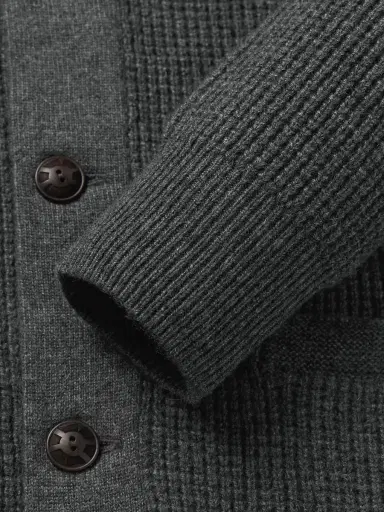 RRL Shawl-Collar Waffle-Knit Cashmere Cardigan - Men | Thumbnail 5