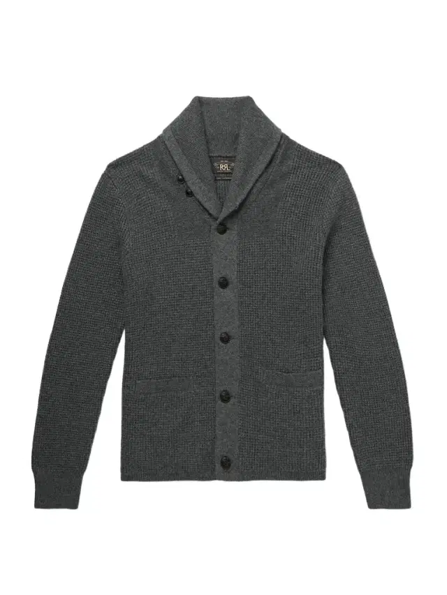 Shawl-Collar Waffle-Knit Cashmere Cardigan - Men