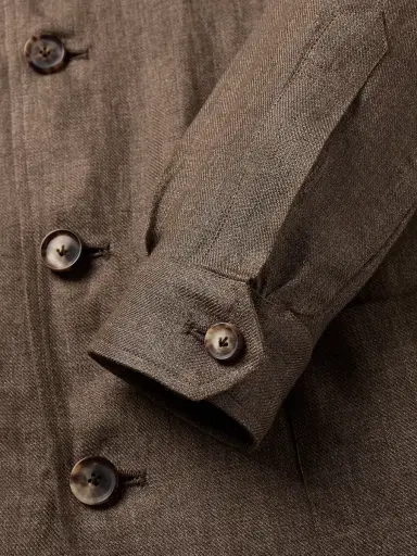 De Petrillo Slim-Fit Camp-Collar Linen Overshirt - Men | Thumbnail 6