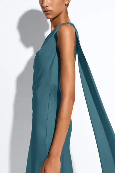 LAPOINTE Satin One Shoulder Dress | Thumbnail 3