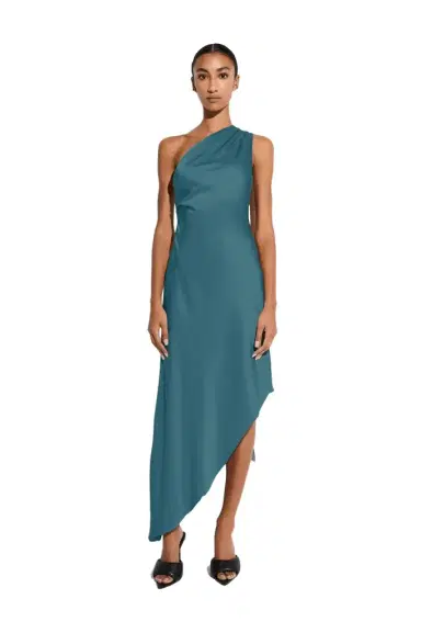 LAPOINTE Satin One Shoulder Dress | Thumbnail 1