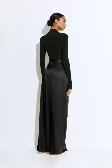Lapointe Satin Wrap Maxi Skirt | Thumbnail 2