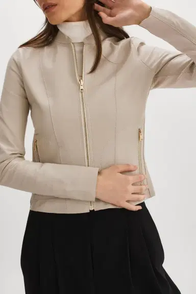 LAMARQUE Chapin Jacket - Bone Gold | Thumbnail 4 LAMARQUE Chapin Jacket - Bone Gold | Thumbnail 4