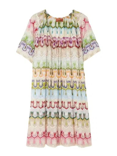 Missoni Striped Crochet-knit Mini Dress | Thumbnail 1