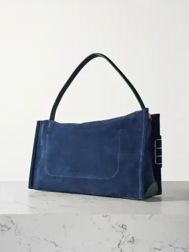 JW Anderson Loafer Paneled Suede Shoulder Bag | Thumbnail 3 JW Anderson Loafer Paneled Suede Shoulder Bag | Thumbnail 3