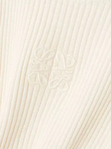 Loewe Anagram Embroidered Ribbed Silk-jersey Tank | Thumbnail 5 Loewe Anagram Embroidered Ribbed Silk-jersey Tank | Thumbnail 5