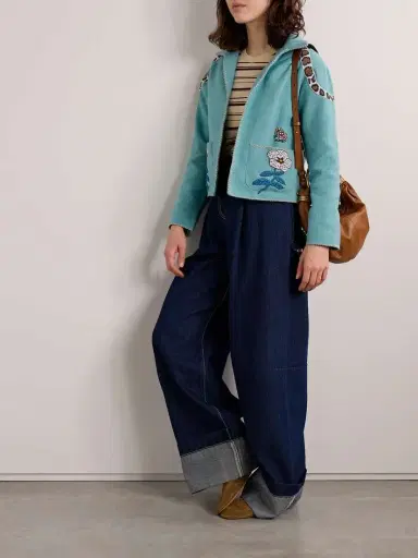 ALIX OF BOHEMIA Francis Bead-embellished Embroidered Cotton Jacket | Thumbnail 2