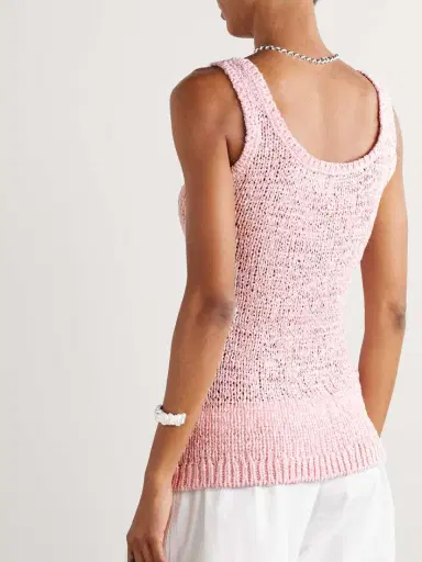 LIBEROWE Open-knit Organic Cotton-blend Tank | Thumbnail 3