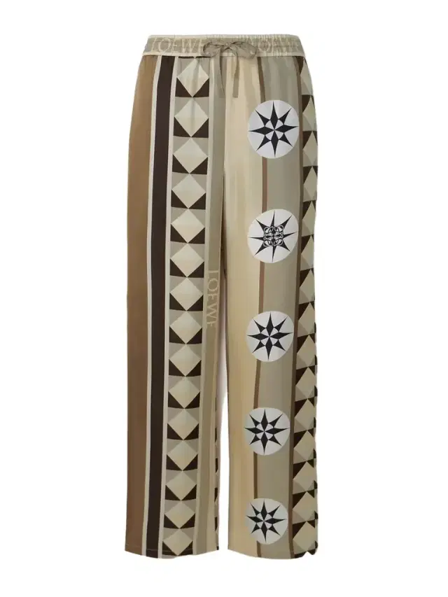 + Paula's Ibiza Printed Silk-twill Straight-leg Pants