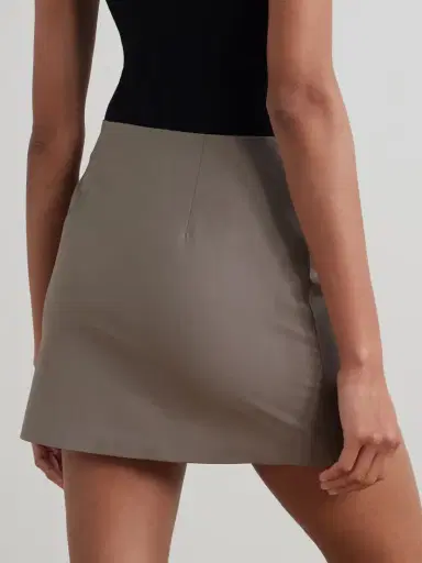 Matteau Wool-blend Twill Mini Skirt | Thumbnail 3