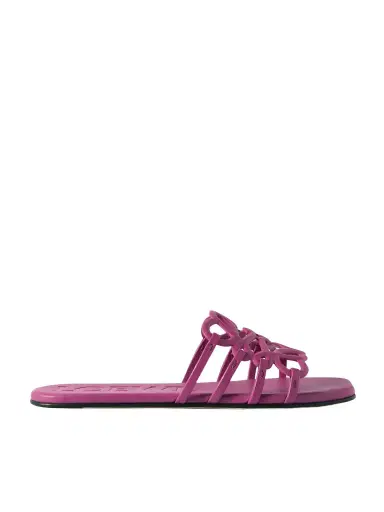 Loewe + Paula's Ibiza Petal Anagram Leather Slides | Thumbnail 1 Loewe + Paula's Ibiza Petal Anagram Leather Slides | Thumbnail 1