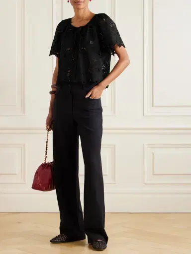 Matteau Scalloped Broderie Anglaise Cotton-poplin Shirt | Thumbnail 2