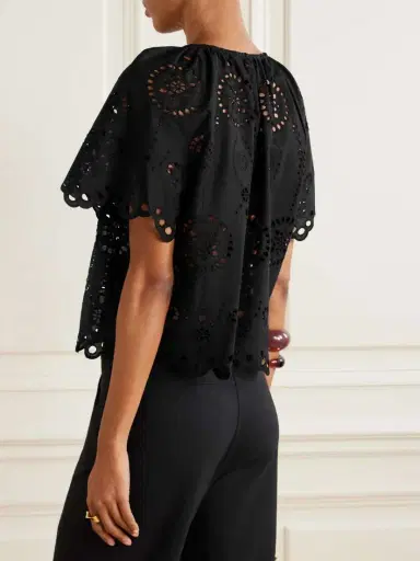 Matteau Scalloped Broderie Anglaise Cotton-poplin Shirt | Thumbnail 3