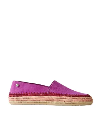 Loewe + Paula's Ibiza Rio Raffia-trimmed Suede Espadrilles | Thumbnail 1