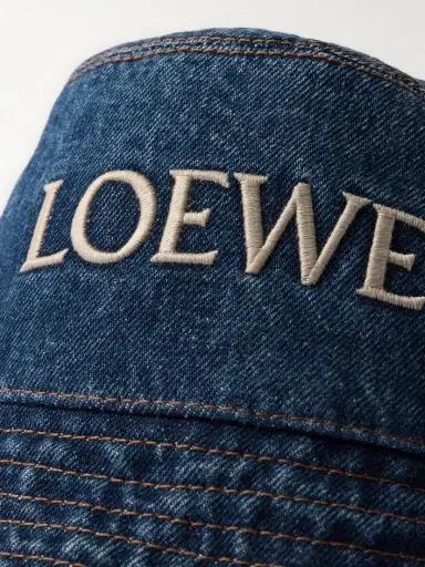 Loewe + Paula's Ibiza Embroidered Denim Bucket Hat | Thumbnail 3