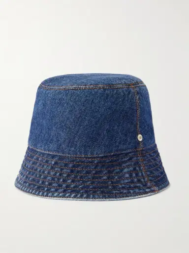 Loewe + Paula's Ibiza Embroidered Denim Bucket Hat | Thumbnail 6