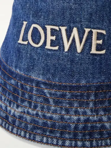 Loewe + Paula's Ibiza Embroidered Denim Bucket Hat | Thumbnail 7